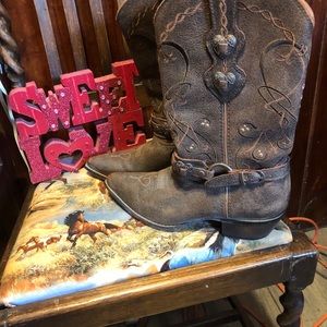 Durango western boots with Hearts!